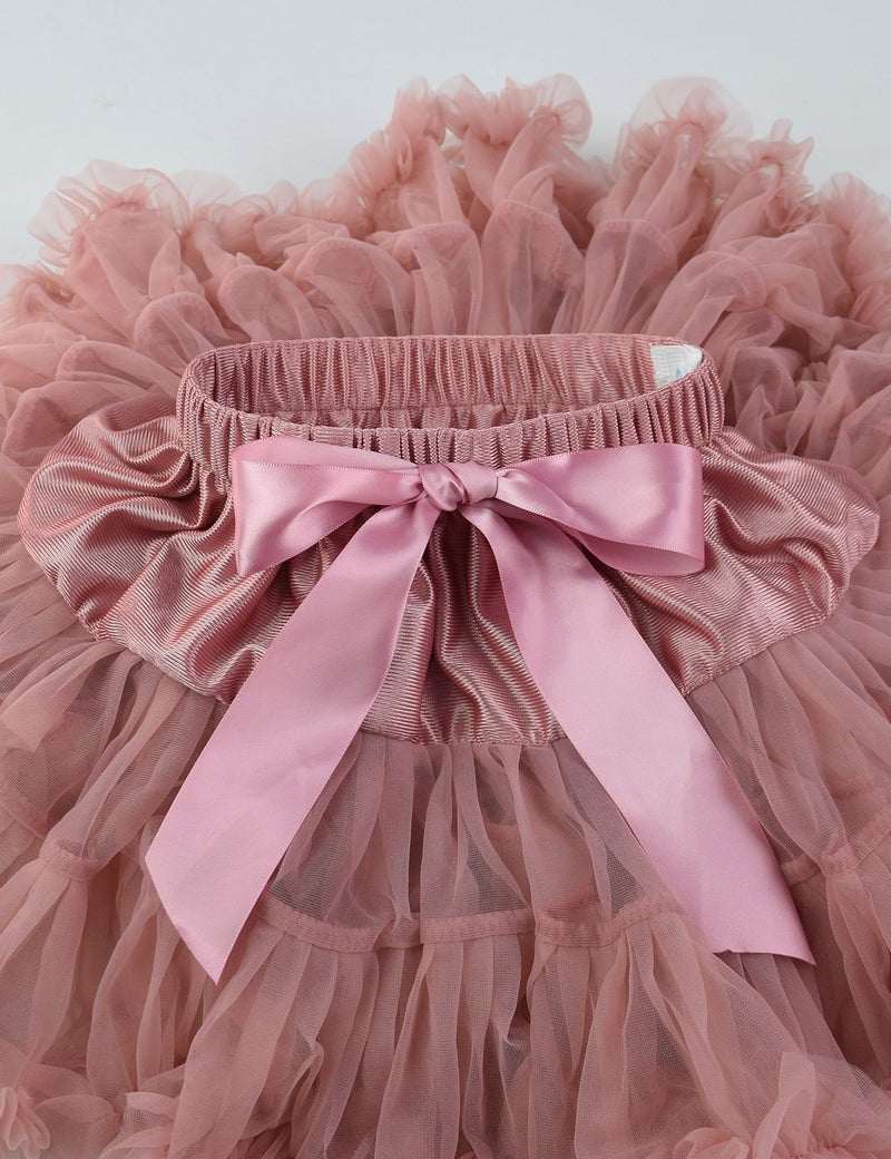 Tutu.kk Baby Girls Tutu Skirt Princess Fluffy Soft Chiffon Ballet Birthday Party Pettiskirt Beansand XS - Image 3
